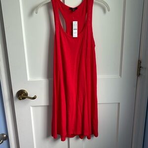 J. Crew Swingy Mini Tank Dress - size:  XXS - color: red